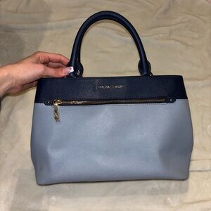 Michael Kors Hailee Light Blue Navy Blue Hangbag